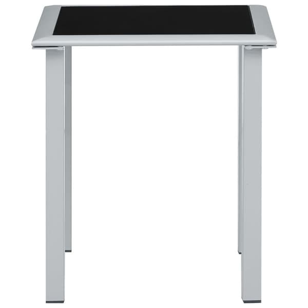 vidaXL liggestole 2 stk. med bord aluminium sort