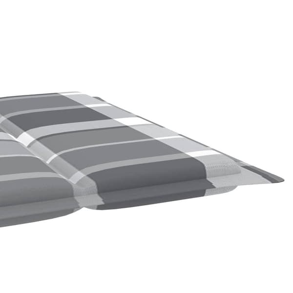 vidaXL Solsäng med dyna massivt akaciaträ