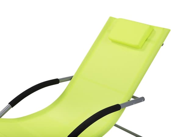 Solseng limegrøn 63 x 84 x 149 cm stål tekstilfiber svinghynde UV-bestandig udendørs