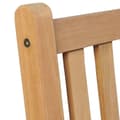 Miniatyrbild 4 av 10: vidaXL Trädgårdsstolar grårutiga dynor 4 st massiv teak