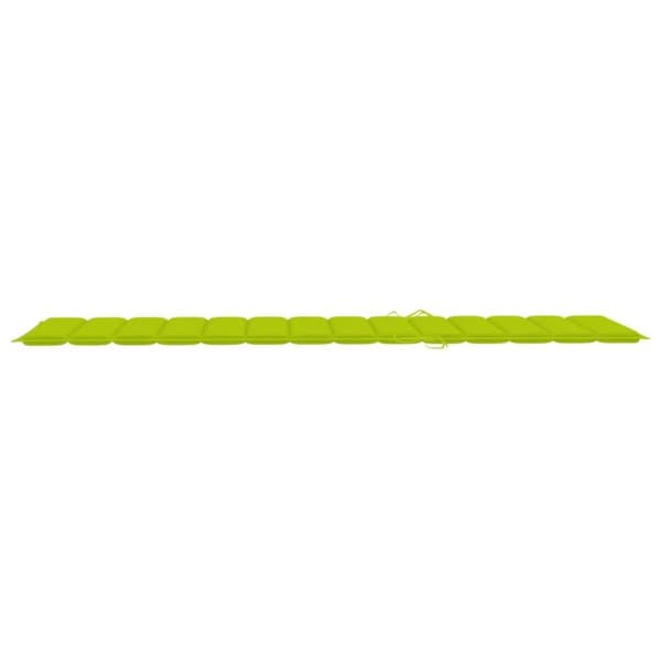 vidaXL Solsäng med dynor 2 personer bambu