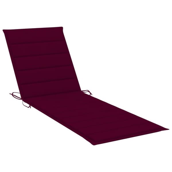 vidaXL Solsäng med dynor 2 personer bambu