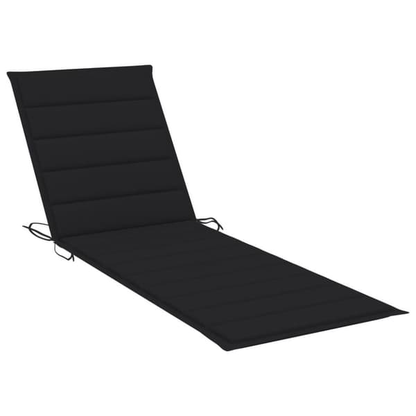 vidaXL Solsäng med dynor 2 personer bambu