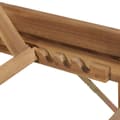 Miniatyrbillede 9 af 10: vidaXL liggestol med hynde foldbar massivt akacietræ