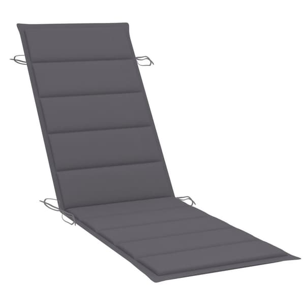 vidaXL Solsängar 2 st med dynor massivt akaciaträ