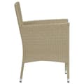 Miniatyrbillede 4 af 10: vidaXL spisebordsstole til haven 4 stk. polyrattan beige