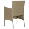 Miniatyrbillede 5 af 10: vidaXL spisebordsstole til haven 4 stk. polyrattan beige