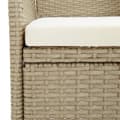 Miniatyrbillede 8 af 10: vidaXL spisebordsstole til haven 4 stk. polyrattan beige