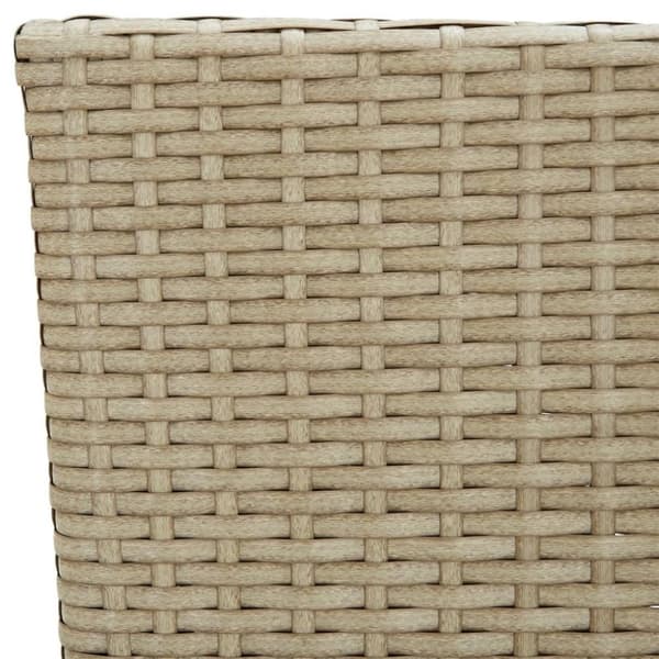 vidaXL spisebordsstole til haven 4 stk. polyrattan beige