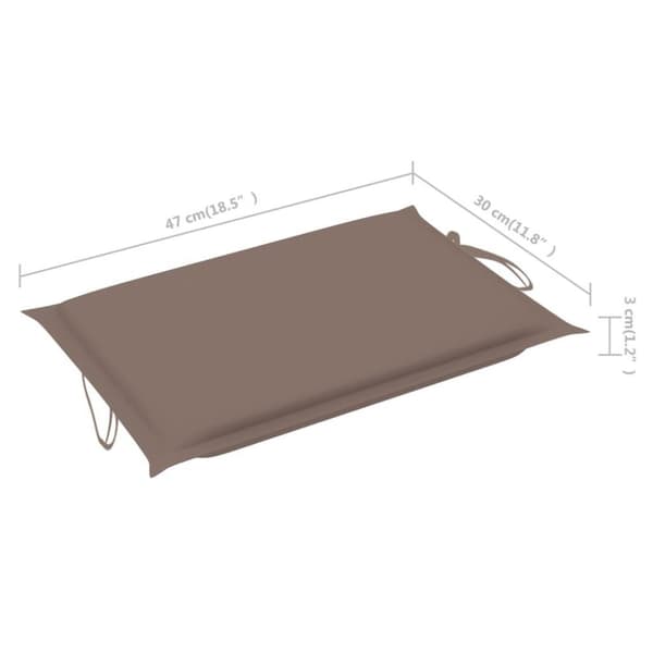 vidaXL Solsäng med bord och dyna massivt akaciaträ