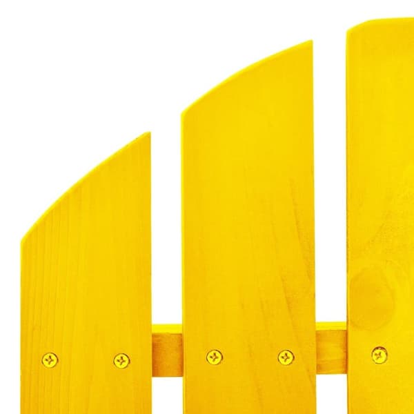vidaXL Adirondack-gyngestol massivt grantræ gul