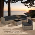 Miniatyrbild 8 av 11: Loungeset/Loungegrupp Verona i konstrotting - natur