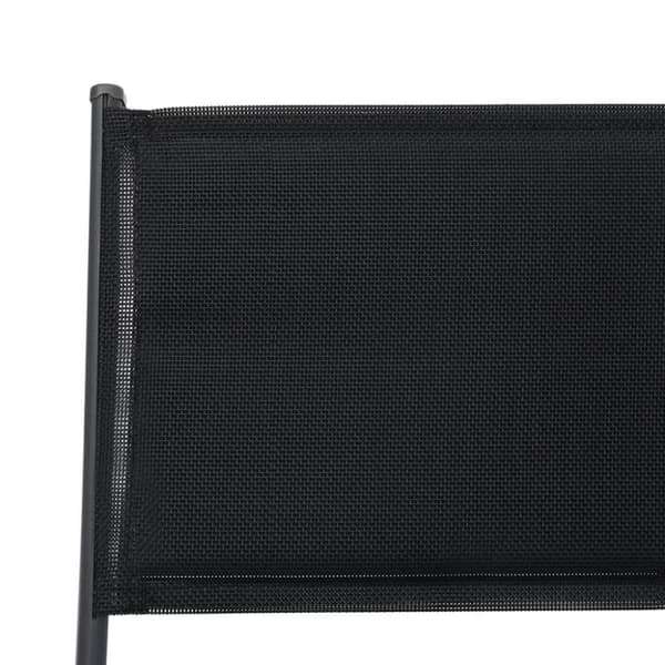 vidaXL foldbare havestole 2 stk. stål og textilene
