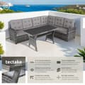 Miniatyrbild 2 av 10: Loungeset/Loungegrupp i rottning Catania - grå