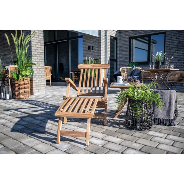 Alkas loungemøbler liggestol, dekkstol teak massiv.