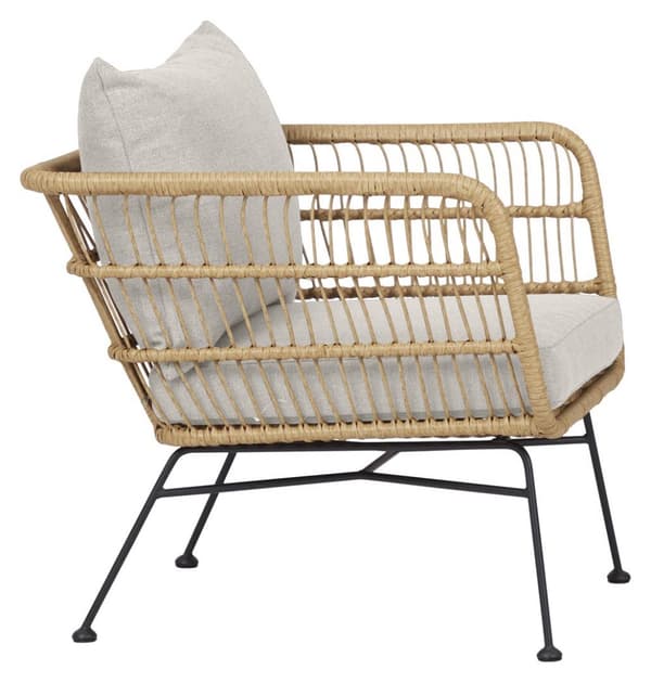 2 x Nina hagestol inkl. pute, beige.