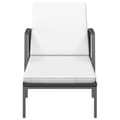 Miniatyrbillede 3 af 11: vidaXL liggestole 2 stk. med bord polyrattan sort