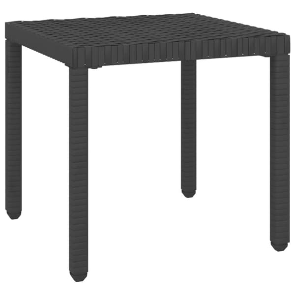 vidaXL liggestole 2 stk. med bord polyrattan sort