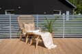 Miniatyrbilde 4 av 5: Ella lounge chair med fotskammel natur, offwhite.