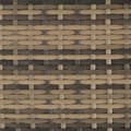 Miniatyrbillede 3 af 8: 2 polyrattan havestole + hynder med 2 sæt betræk - natur/mørkegrå