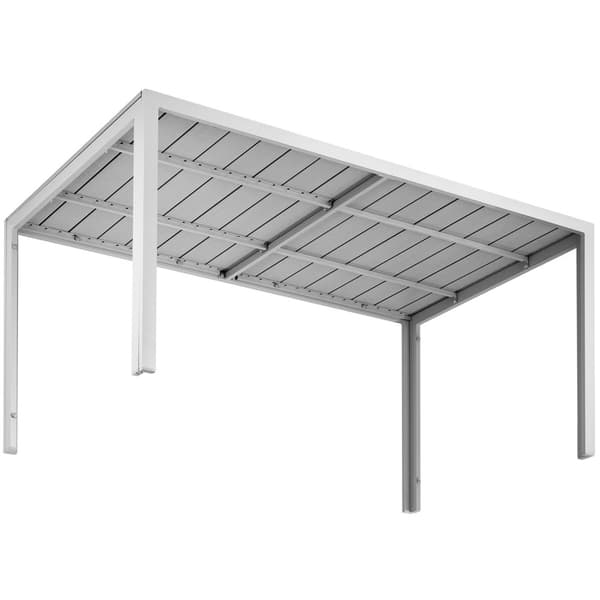 Havebord Bianca 150x90x74,5cm - sølv/grå