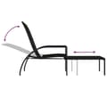 Miniatyrbillede 8 af 11: vidaXL liggestole 2 stk. med fodskammel polyrattan brun