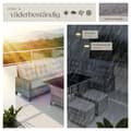 Miniatyrbild 7 av 10: Loungeset/Loungegrupp Barletta i konstrotting - grå