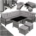 Miniatyrbild 1 av 10: Loungeset/Loungegrupp Barletta i konstrotting - grå