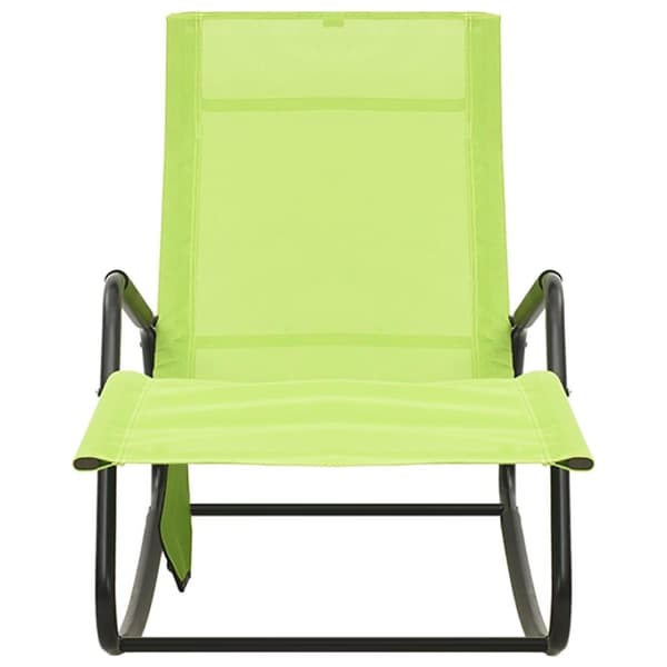 vidaXL Aurinkotuoli teräs ja Textilene vihreä