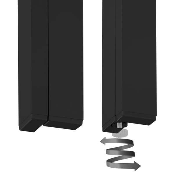 Havebord Bianca 150x90x74,5cm - sort/sort
