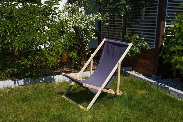 Liggestol foldbar lavet af træ - klapstol foldbar liggestol solstol strandstol træ klapstol solstol havestole grå 1 stk