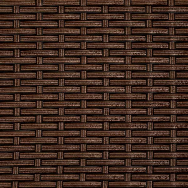 2 polyrattan havestole + hynder med 2 sæt betræk - brun/beige