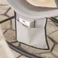 Miniatyrbild 5 av 9: SoBuy Solsäng med förvaringsväska Gungstol för trädgården grå Testad för 120 kg OGS47-HG