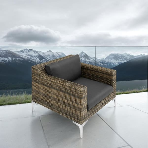 Modulärt loungeset Villanova Aluminiumset 5 2-sits - Antracitgrå melerad