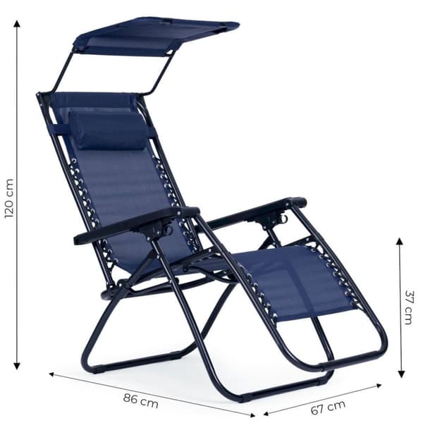 Zero Gravity Solseng med Soltag - Blå