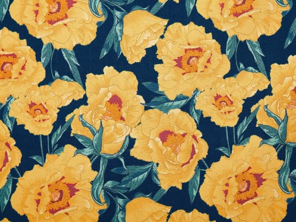 Sett med 2 Hagestoler Akasietre Gule blomster Stoff Hengekøye Sete Tilbakelent Sammenleggbar Solseng