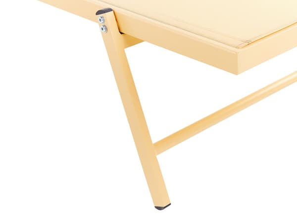 Hage Solseng Aluminiumsramme 198 x 61 cm Justerbar Tilbakelent Ryggstøtte med hjul Uteplass