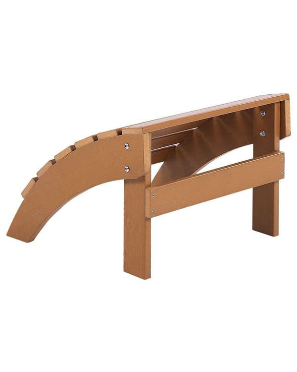 Hage Fotskammel Teak Plasttre Værbestandig Lamell Moderne stil Hagemøbler