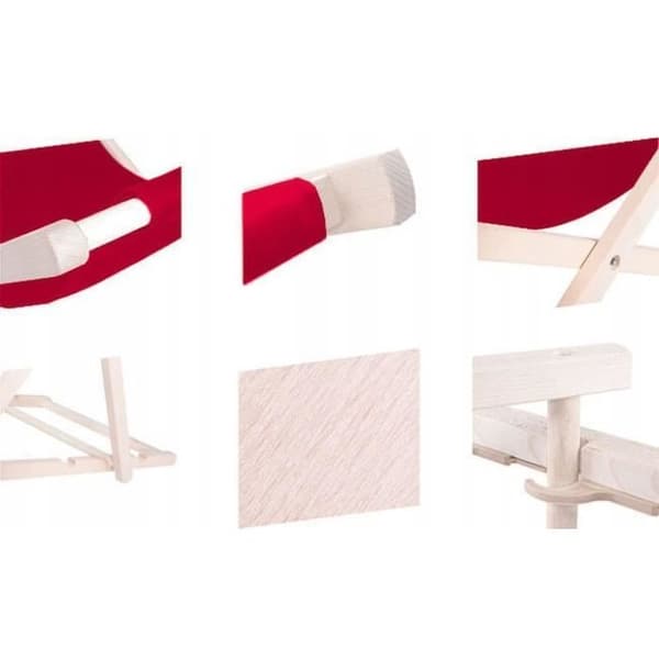 Trädgårdsstol - SPRINGOS® - Fällbar solstol - Massivt trä - Justerbar i 3 lägen - 120 kg