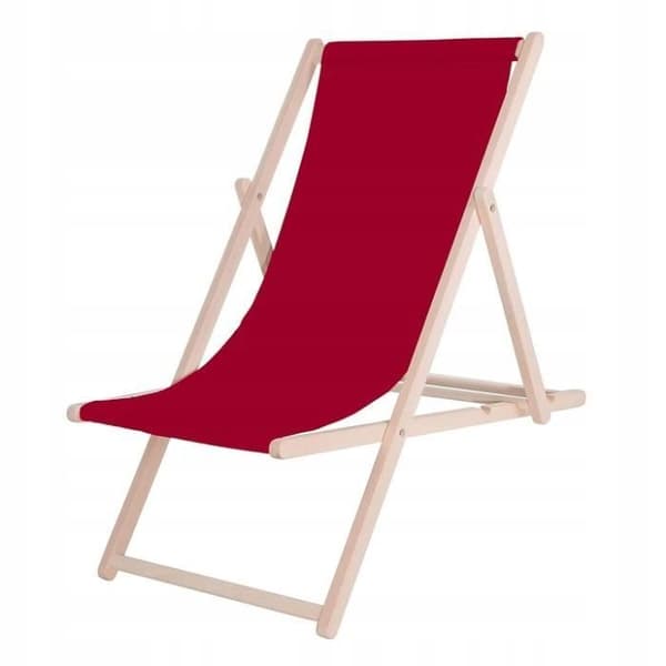 Trädgårdsstol - SPRINGOS® - Fällbar solstol - Massivt trä - Justerbar i 3 lägen - 120 kg