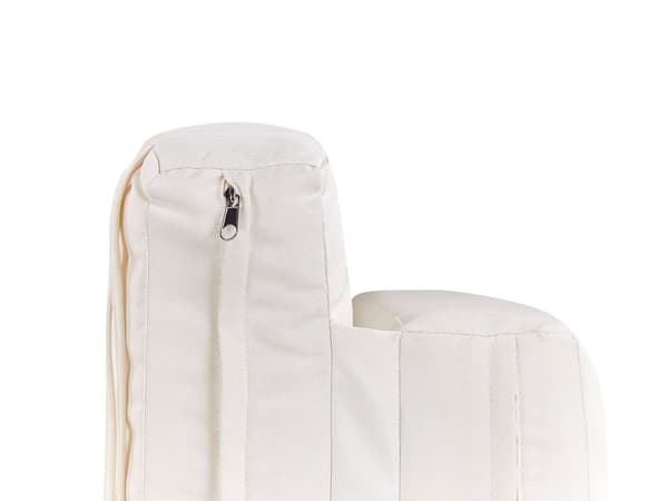 Solstol Naturlig Bamboo Off-White Ryggstödsjustering Trädgårdsmöbler Modern Design Hållbar