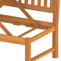 Miniatyrbillede 7 af 9: vidaXL daybed med cremefarvet hynde 200x60x75 cm massivt akacietræ grå