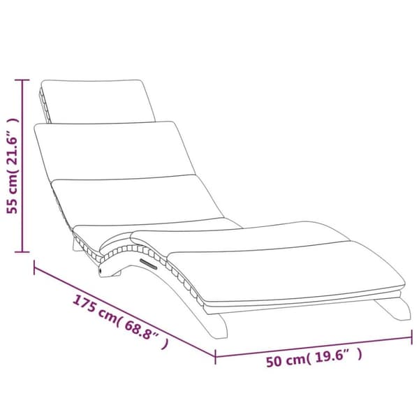vidaXL Solsängar med dynor 2 st massiv teak