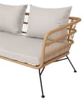 Miniatyrbillede 4 af 4: Nina havesofa 2 pers. inkl. hynder, beige.