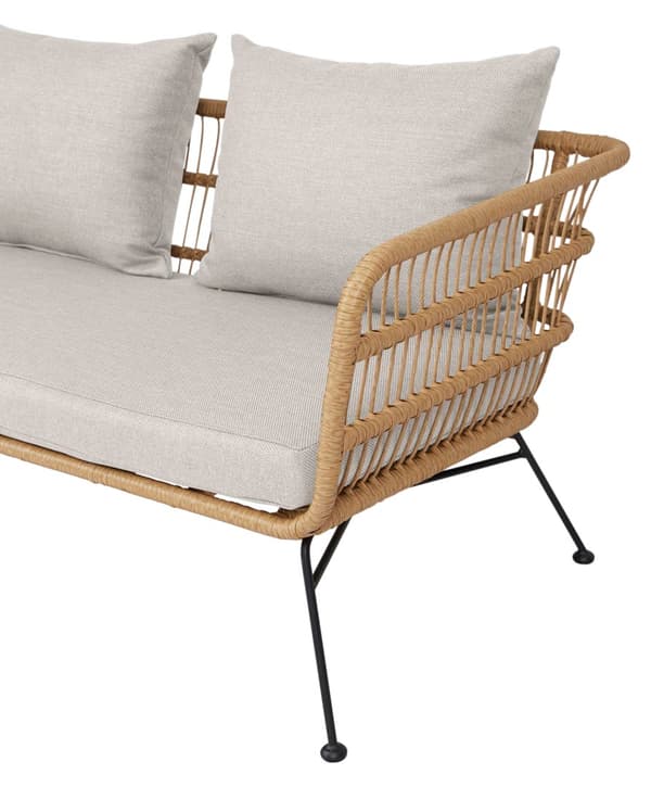 Nina havesofa 2 pers. inkl. hynder, beige.