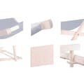 Miniatyrbild 2 av 4: Trädgårdsstol - SPRINGOS® - Fällbar solstol - Massivt trä - Justerbar i 3 lägen - 120 kg
