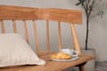 Miniatyrbild 4 av 4: Split trädgårdssoffa 2 sits, trädgårdsbänk teak.
