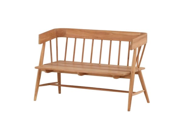 Split trädgårdssoffa 2 sits, trädgårdsbänk teak.
