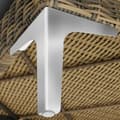 Miniatyrbillede 4 af 11: Modul havemøbler Villanova - midterdel aluminium - Antracitgrå meleret
