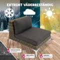 Miniatyrbild 7 av 11: Mittmodul till loungeset Villanova i konstrotting - Antracitgrå melerad